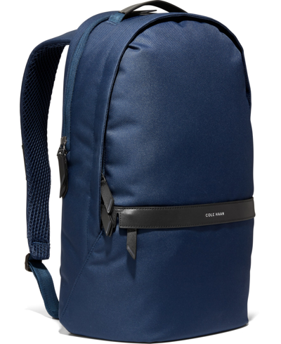 Shop Cole Haan Triboro Large Nylon Backpack Bag In Navy Blazer
