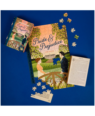 Shop Professor Puzzle Jane Austen's Pride Prejudice Double-sided Jigsaw Puzzle Set, 252 Pieces In Multi Color
