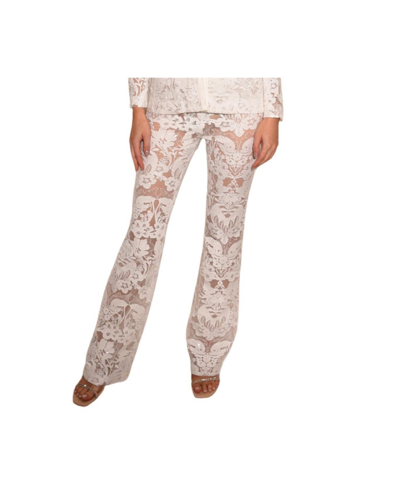 Shop Akalia Heidi Lace Floral Pant White Timeless Elegance