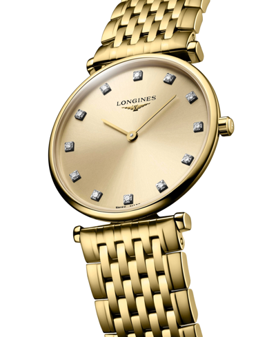 Shop Longines Women's Swiss La Grande Classique De  Diamond (1/10 Ct. T.w.) Gold Pvd Bracelet Watch 29mm In No Color