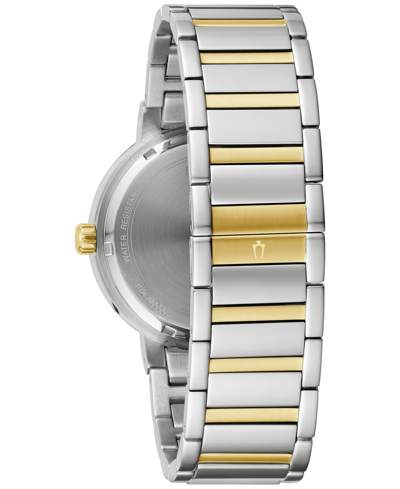 Shop Bulova Men's Chronograph Modern Futuro Two-tone Stainless Steel Bracelet Watch 40mm