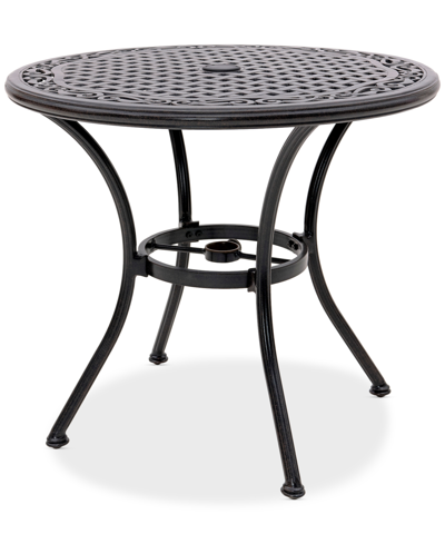 Shop Agio Wythburn Mix And Match 32" Round Cast Aluminum Outdoor Bistro Table In Bronze Finish