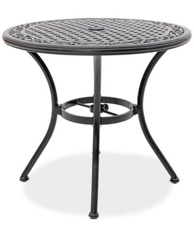 Shop Agio Wythburn Mix And Match 32" Round Cast Aluminum Outdoor Bistro Table In Bronze Finish