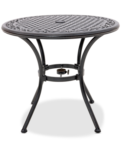 Shop Agio Wythburn Mix And Match 32" Round Cast Aluminum Outdoor Bistro Table In Bronze Finish