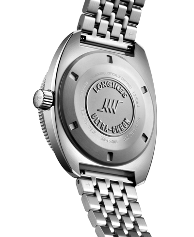 Shop Longines Men's Swiss Automatic Ultra-chron Stainless Steel Bracelet Watch 43mm In Silver