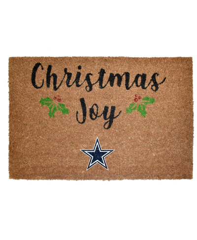Shop Memory Company The  Dallas Cowboys 23" X 35" Holiday Door Mat In Brown