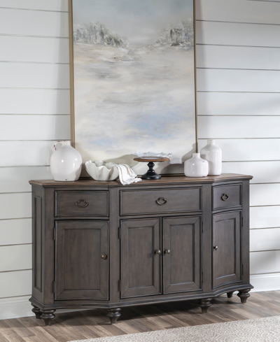 Macy's Mandeville Credenza In Brown