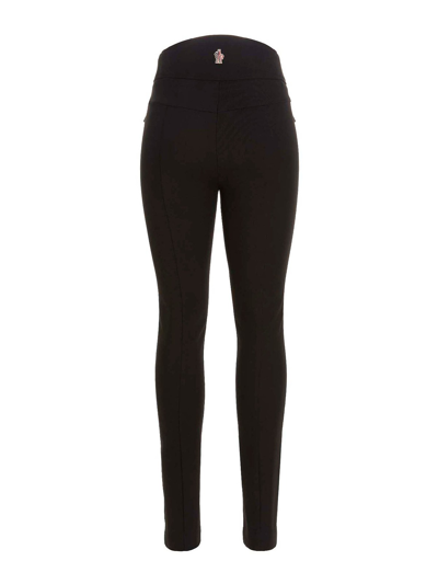 Moncler Twill Pants In Negro