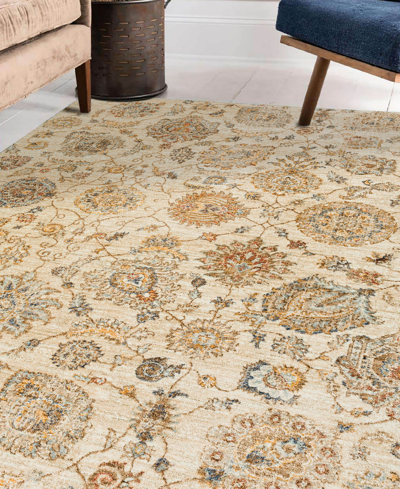 D Style Bergama Be5 9' X 13'2" Area Rug In Ivory