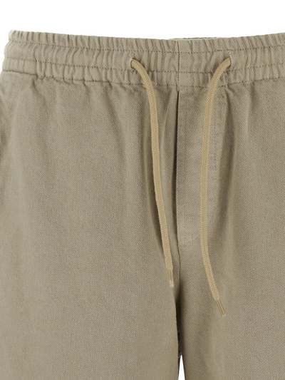 Shop Apc Cotton Trousers In Beige
