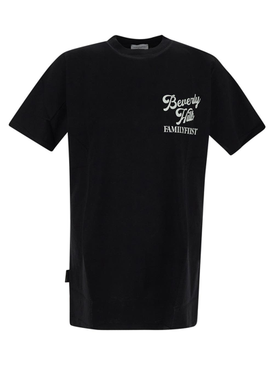 Shop Family First Cotton T-shirt In Black