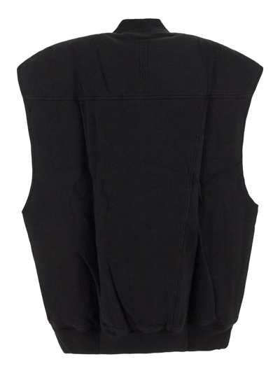 Shop Rick Owens Drkshdw Cotton Sleeveless Sweatshirt In Black