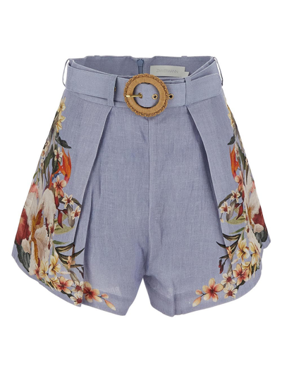 Shop Off-white High Waist Short In Multicolor