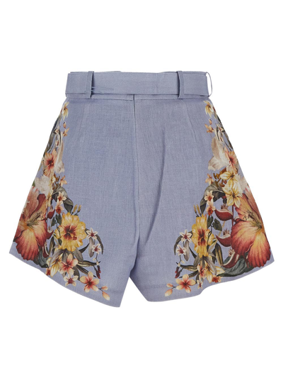 Shop Off-white High Waist Short In Multicolor