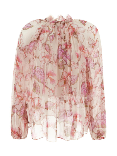 Shop Zimmermann Blouse Top In Multicolor