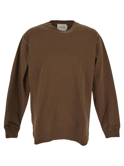 Shop Closed Cotton T-shirt In Brown