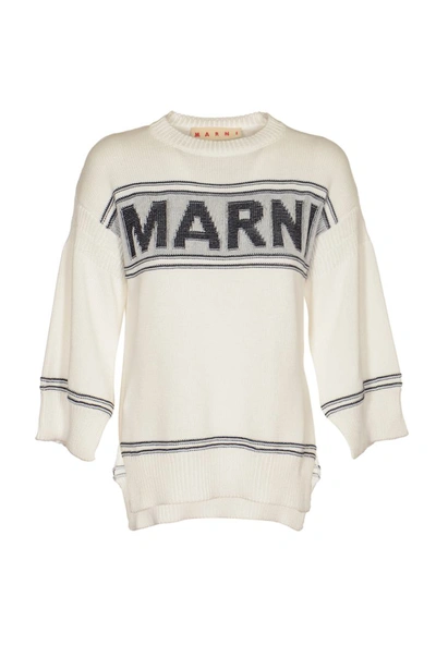 Shop Marni Sweaters In Lily White