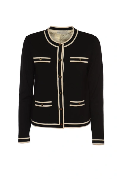 Shop Tory Burch Sweaters In Black / French Cream