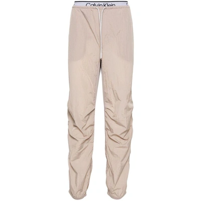 Shop Calvin Klein Pants In Neutrals