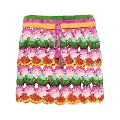 Shop Farm Rio Shorts In Green/pink
