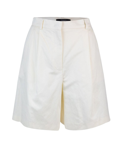 Shop Weekend Max Mara High Waist Shorts In White