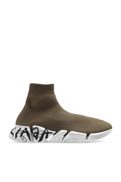 Shop Balenciaga Brown Speed 2.0 Sneakers In New