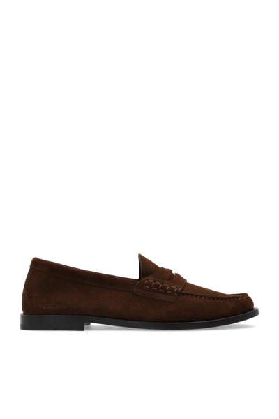 Shop Burberry Brown ‘rupert' Loafers In New