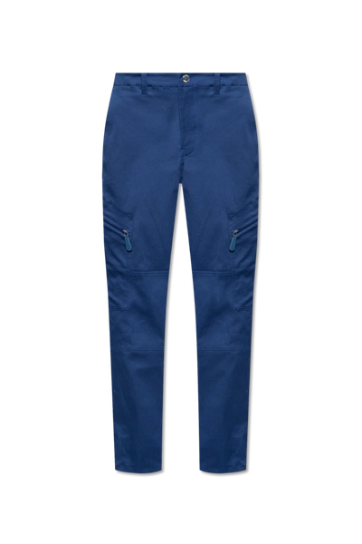 Shop Burberry Blue ‘andre' Cargo Trousers In New