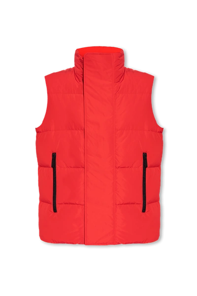 Shop Dsquared2 Red Quilted Vest In New