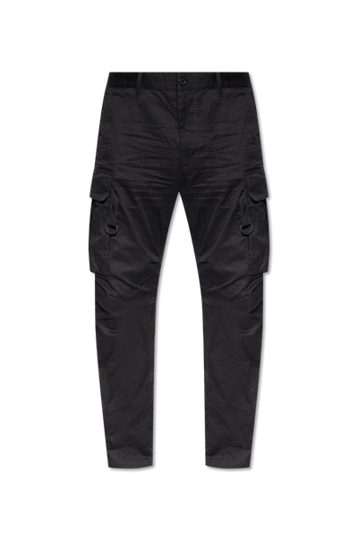 Shop Dsquared2 Black Cargo Trousers In New
