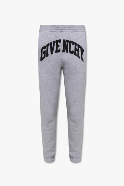 Shop Givenchy Grey Sweatpants With Logo In New