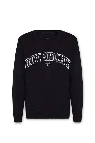 Shop Givenchy Black Sweatshirt With Logo In New