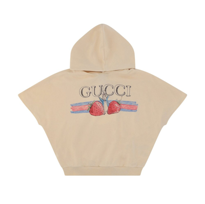 Shop Gucci Kids X Peter Rabbit™ Short In Beige