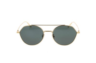 Shop Dior Eyewear Round Frame Sunglasses In Gold