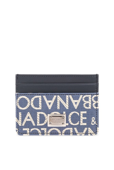 Shop Dolce & Gabbana Logo Jacquard Card Holder In Multi