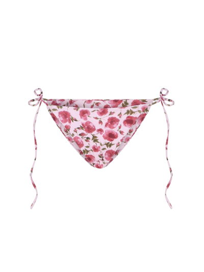 Shop Magda Butrym High-waisted Briefs With Ties In Pink