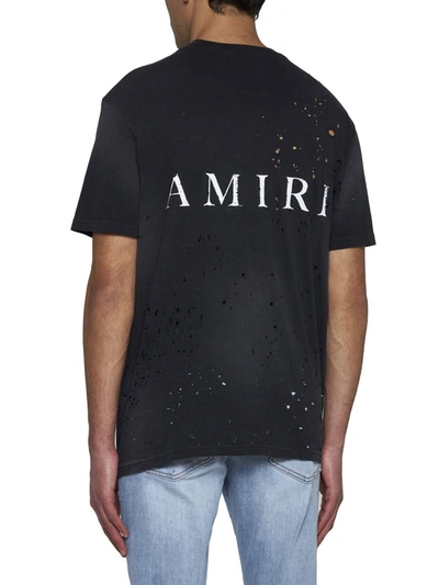 Shop Amiri T-shirts And Polos In Black
