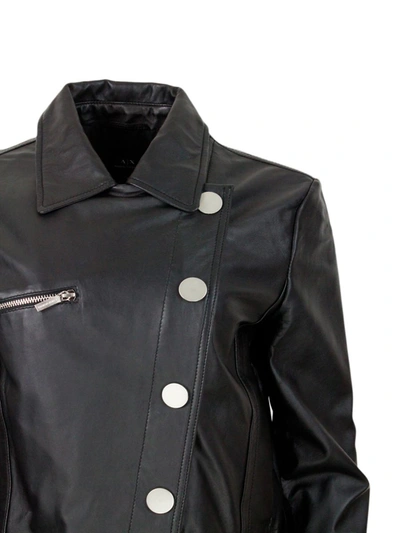 Shop Armani Exchange Jackets In Black