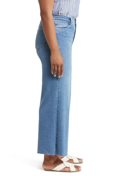 Shop Frame Le Palazzo Raw Hem Ankle Wide Leg Jeans In Jonah