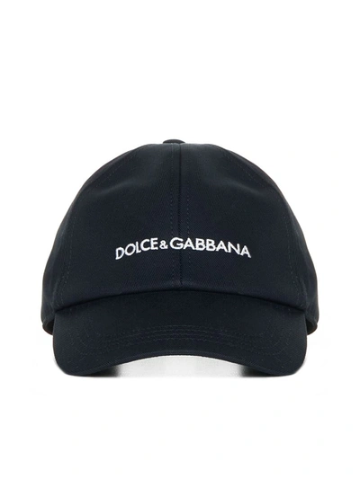 Shop Dolce & Gabbana Hats In Blu Scurissimo 1