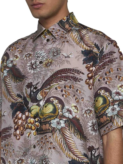 Shop Etro Shirts In Stampa F.do Rosa