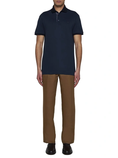 Shop Etro T-shirts And Polos In Blu Scurissimo 1