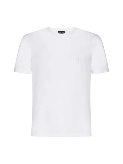 Shop Giorgio Armani T-shirts And Polos In White