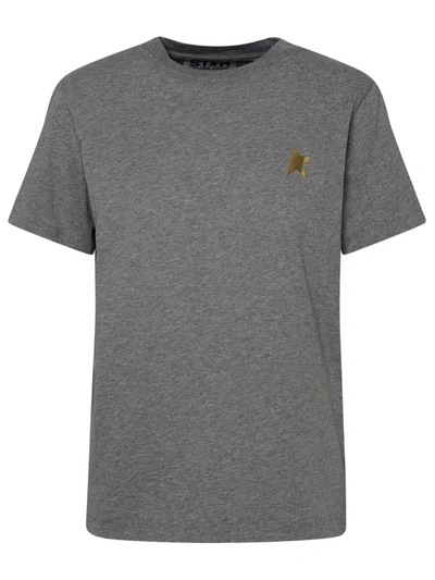 Shop Golden Goose Grey Cotton Star T-shirt