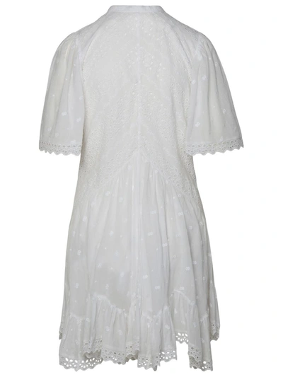 Shop Isabel Marant Étoile 'slayae' White Cotton Dress
