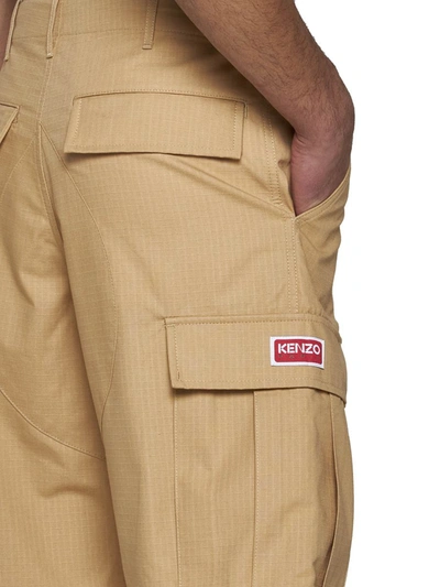 Shop Kenzo Shorts In Brown