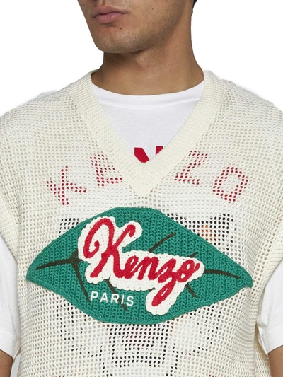 Shop Kenzo Sweaters In Beige