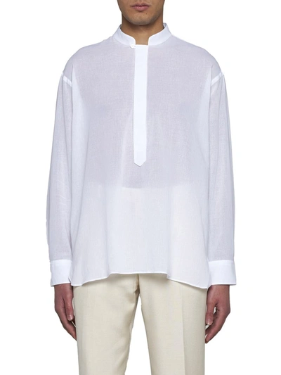 Shop Lardini Attitude Shirts In White