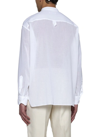 Shop Lardini Attitude Shirts In White