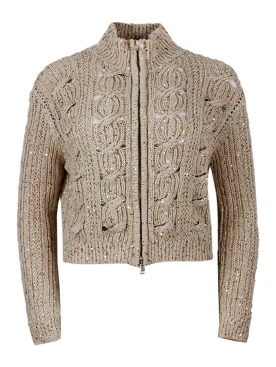 Shop Lorena Antoniazzi Sweaters In Golden